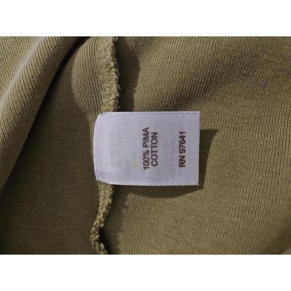 J Jill medium petite green crossover v neck long sleeve tee. Pima cotton - Picture 4 of 5